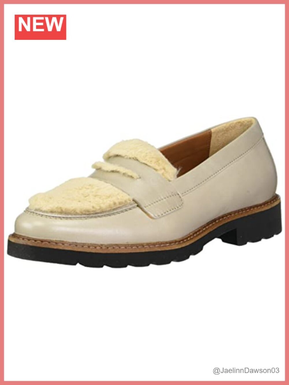 Andre Assous Porsha Taupe Shearling Loafer Women's Shoes Slip On Fashion